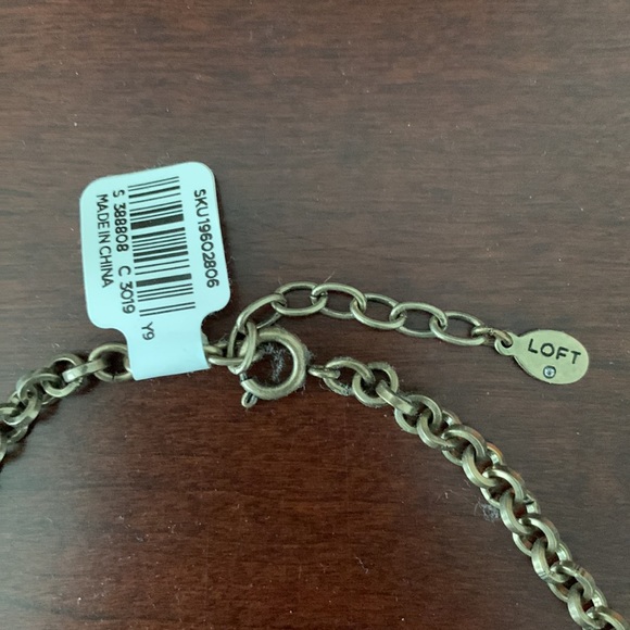 LOFT Snowflake Statement Necklace New With Tag - Picture 2 of 8